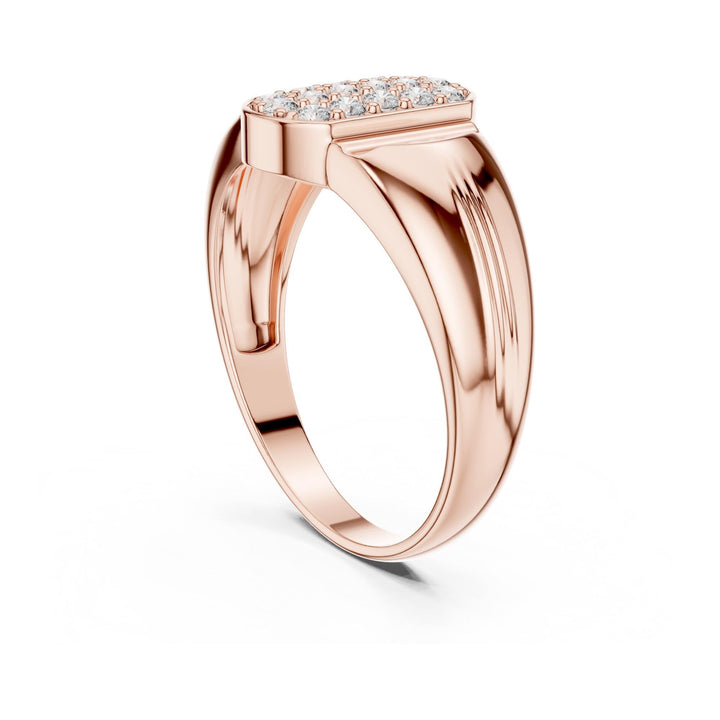 Round Cut Lab Grown Diamond Cluster Ring, 0.30ct Total, Solid Gold