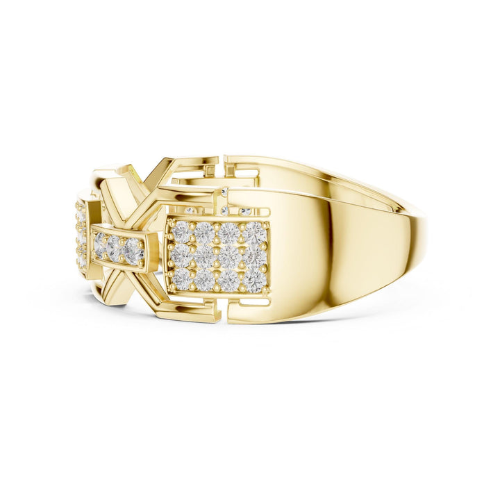 Round Cut Lab Grown Diamond Half Eternity Band, 0.46ct Total, Solid Gold