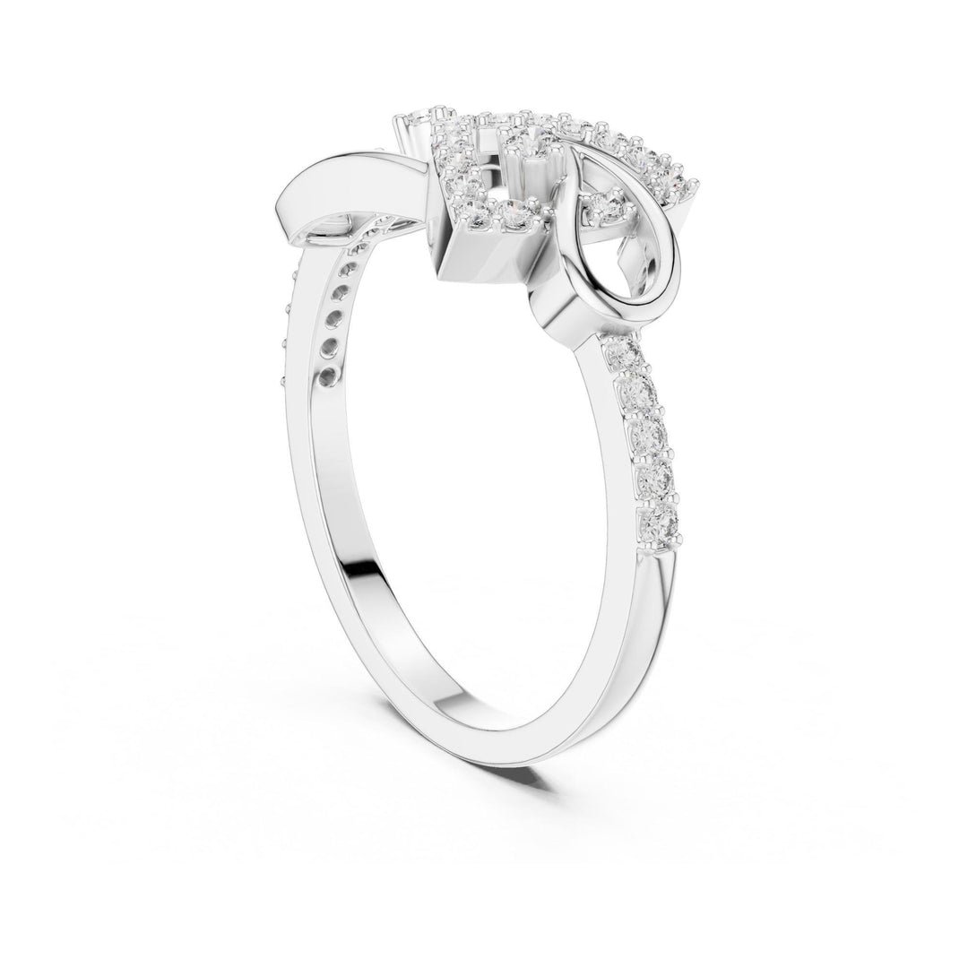 Round Cut Lab Grown Diamond Half Eternity Band, 0.24ct Total, Solid Gold