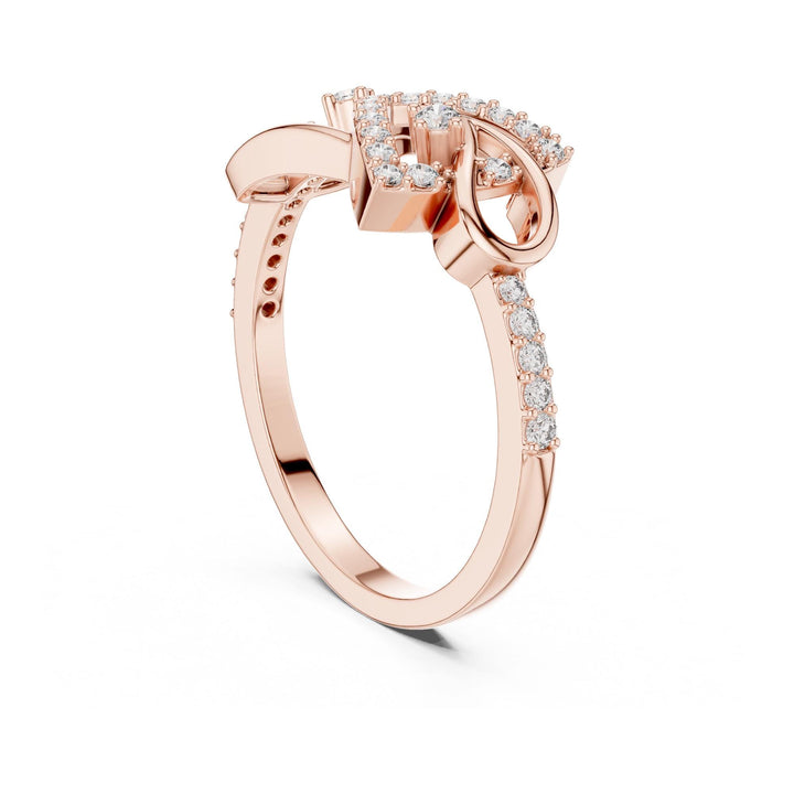 Round Cut Lab Grown Diamond Half Eternity Band, 0.24ct Total, Solid Gold