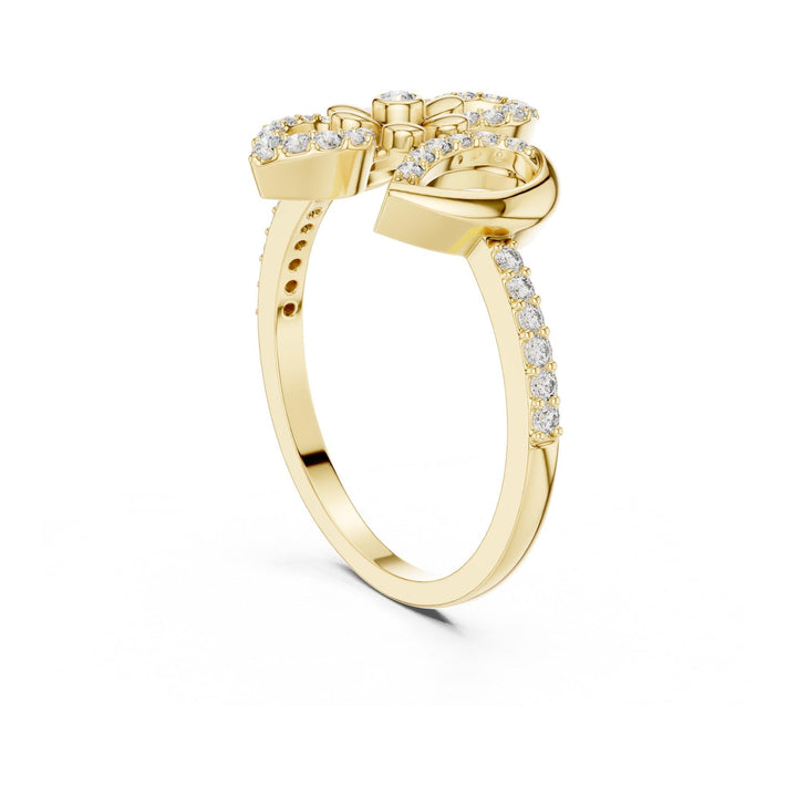 Round Cut Lab Grown Diamond Half Eternity Band, 0.26ct Total, Solid Gold