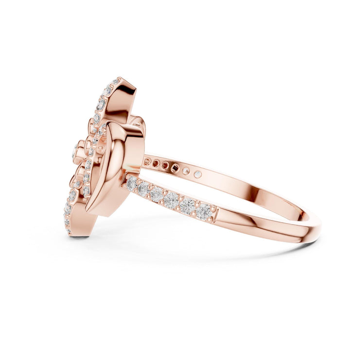 Round Cut Lab Grown Diamond Half Eternity Band, 0.26ct Total, Solid Gold