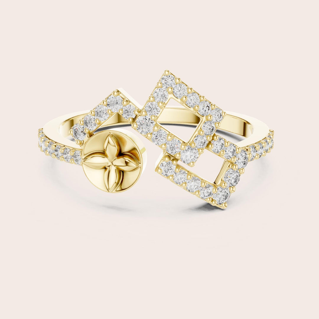 Round Cut Lab Grown Diamond Half Eternity Band, 0.33ct Total, Solid Gold
