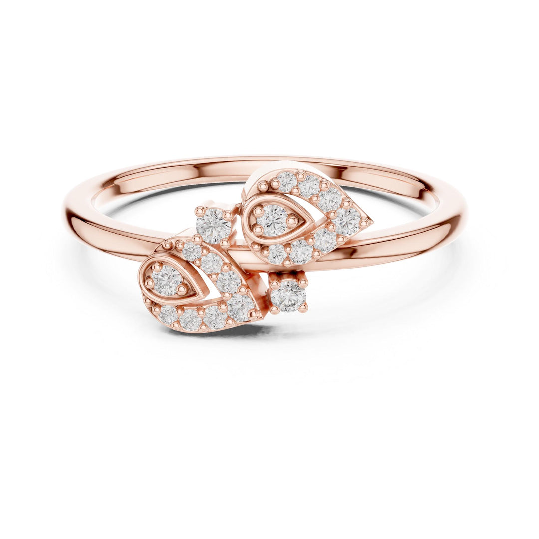 Round Cut Lab Grown Diamond Cluster Ring, 0.14ct Total, Solid Gold