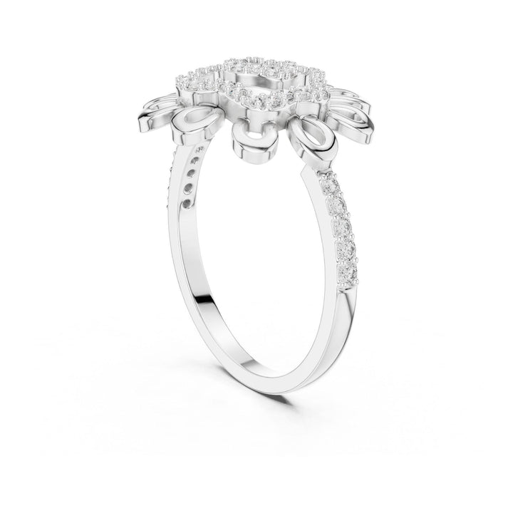Round Cut Lab Grown Diamond Half Eternity Band, 0.26ct Total, Solid Gold