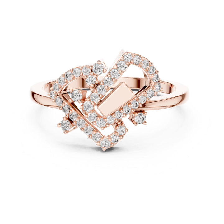 Round Cut Lab Grown Diamond Cluster Ring, 0.24ct Total, Solid Gold