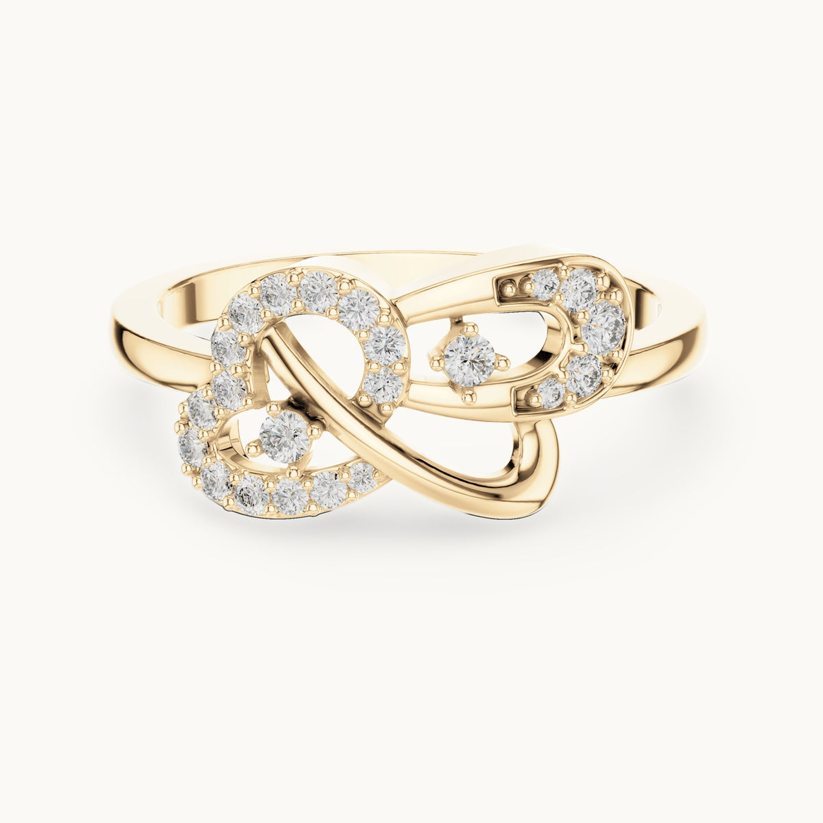 Round Cut Lab Grown Diamond Cluster Ring, 0.19ct Total, Solid Gold