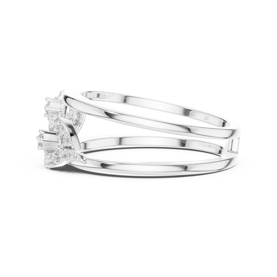 Round Cut Lab Grown Diamond Cluster Ring, 0.23ct Total, Solid Gold