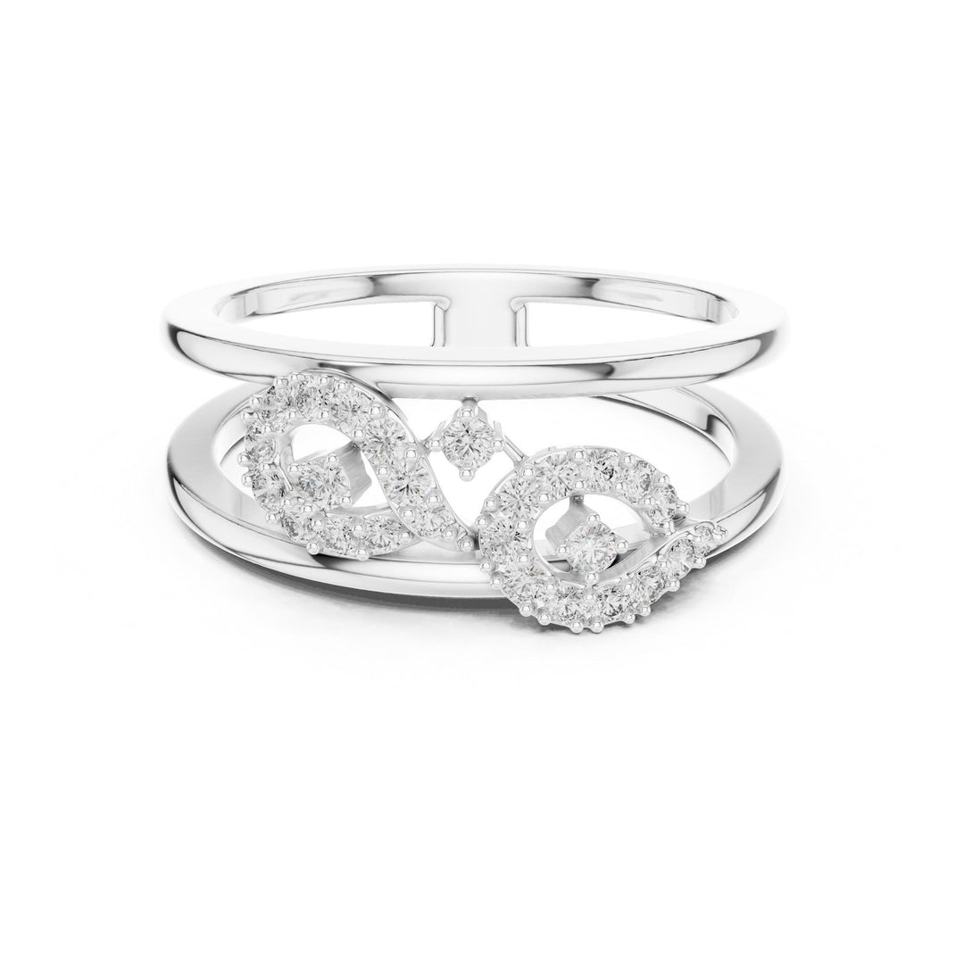 Round Cut Lab Grown Diamond Cluster Ring, 0.23ct Total, Solid Gold