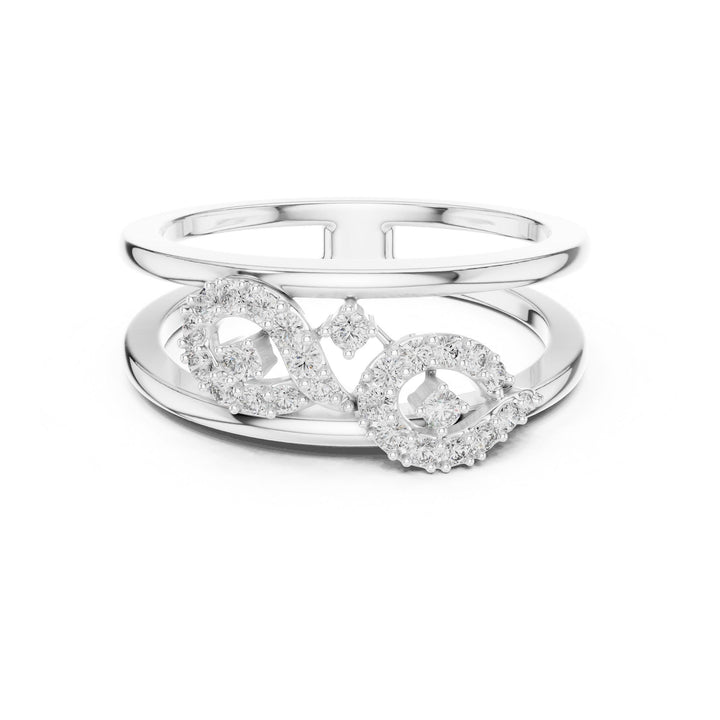 Round Cut Lab Grown Diamond Cluster Ring, 0.23ct Total, Solid Gold