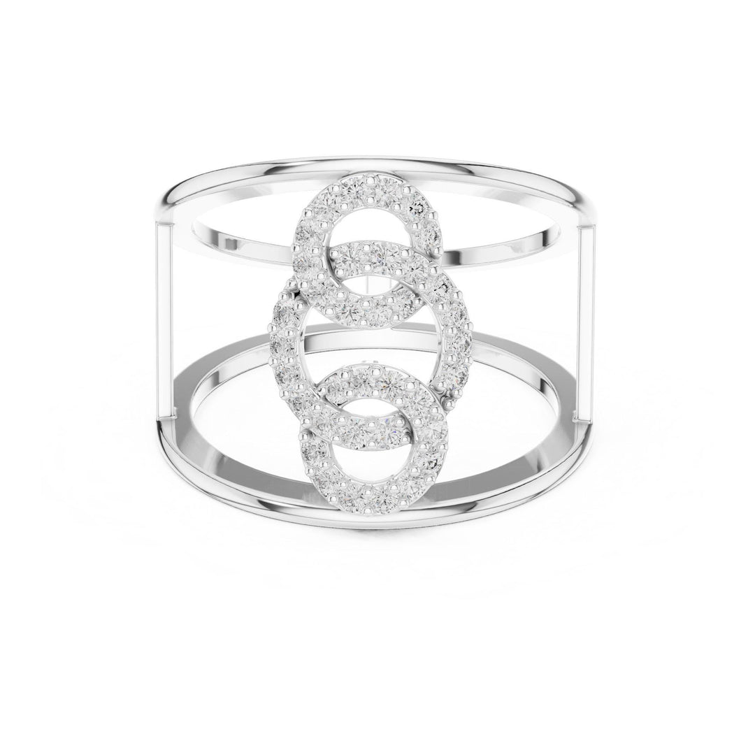 Round Cut Lab Grown Diamond Cluster Ring, 0.29ct Total, Solid Gold