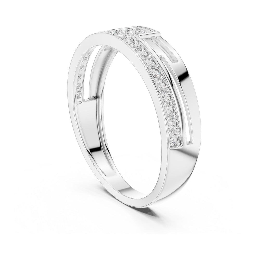 Round Cut Lab Grown Diamond Full Eternity Band, 0.31ct Total, Solid Gold