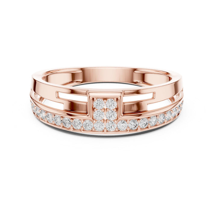Round Cut Lab Grown Diamond Full Eternity Band, 0.31ct Total, Solid Gold