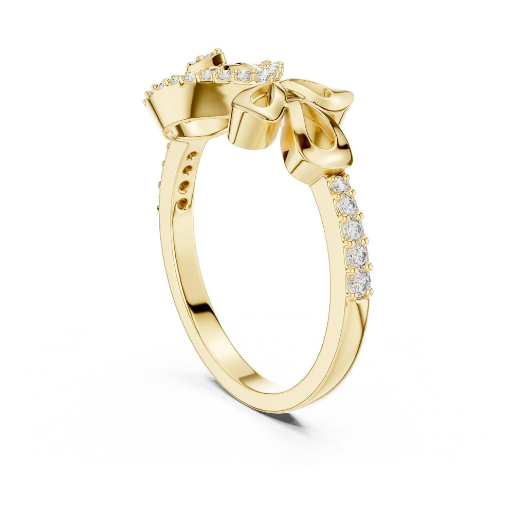 Round Cut Lab Grown Diamond Half Eternity Band, 0.24ct Total, Solid Gold