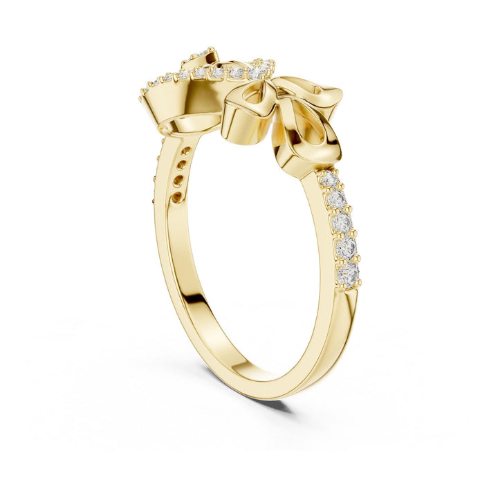 Round Cut Lab Grown Diamond Half Eternity Band, 0.24ct Total, Solid Gold