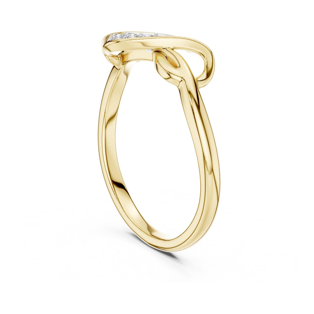Round Cut Lab Grown Diamond Cluster Ring, 0.05ct Total, Solid Gold