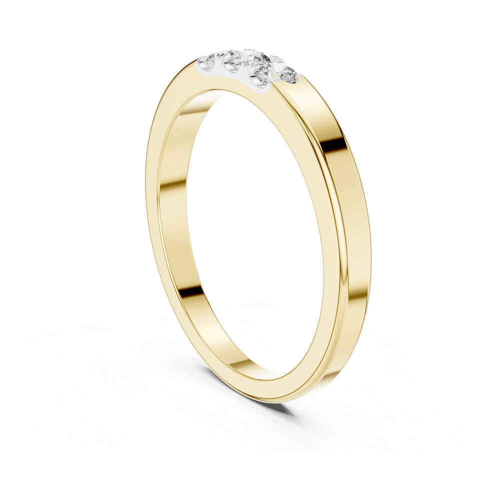 Round Cut Lab Grown Diamond Cluster Ring, 0.20ct Total, Solid Gold