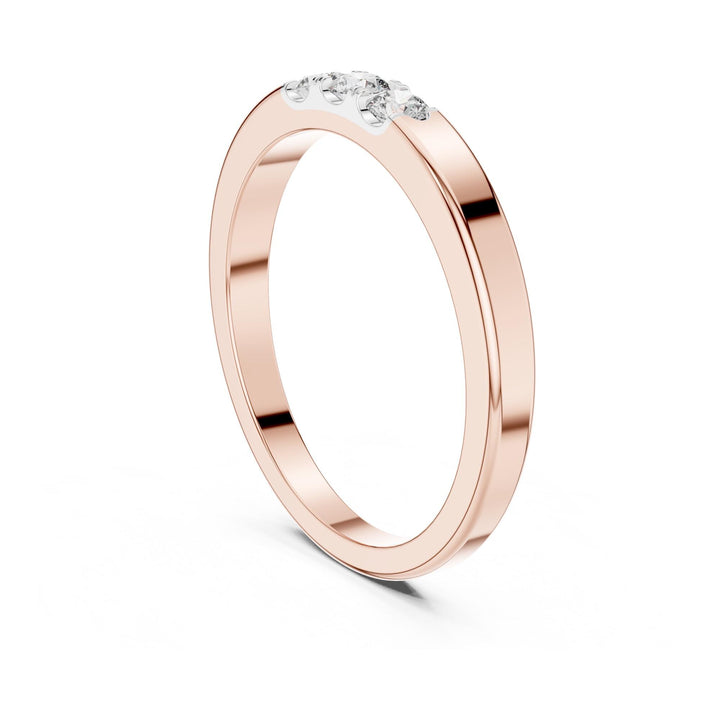 Round Cut Lab Grown Diamond Cluster Ring, 0.20ct Total, Solid Gold