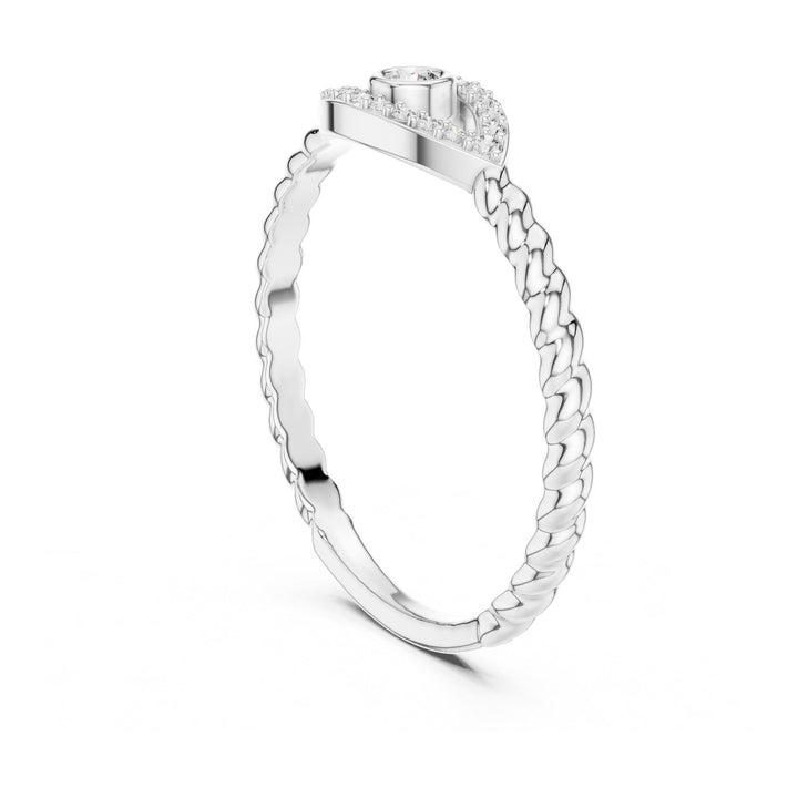Round Cut Lab Grown Diamond Cluster Ring, 0.10ct Total, Solid Gold