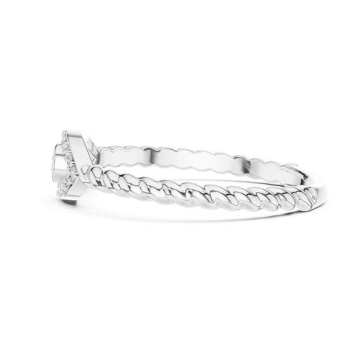 Round Cut Lab Grown Diamond Cluster Ring, 0.10ct Total, Solid Gold