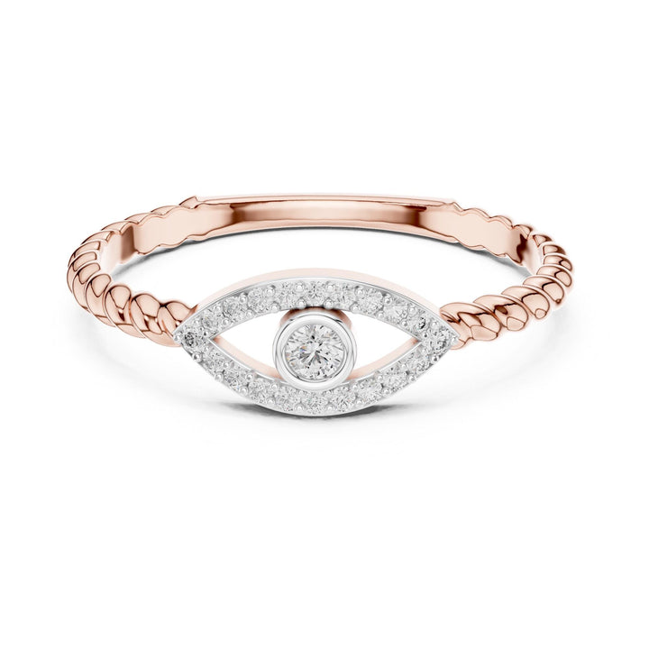 Round Cut Lab Grown Diamond Cluster Ring, 0.10ct Total, Solid Gold