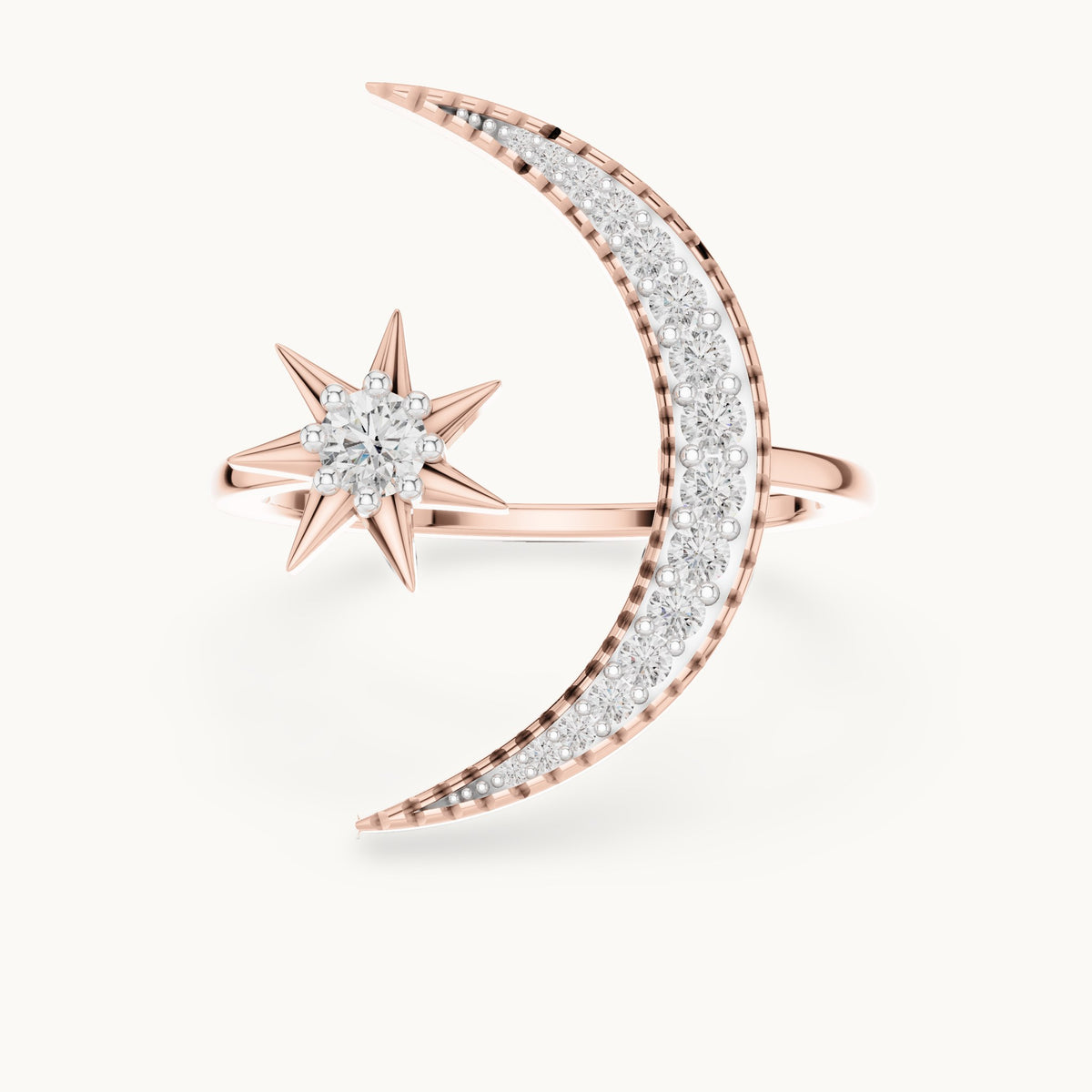 Round Cut Lab Grown Diamond Cluster Ring, 0.26ct Total, Solid Gold