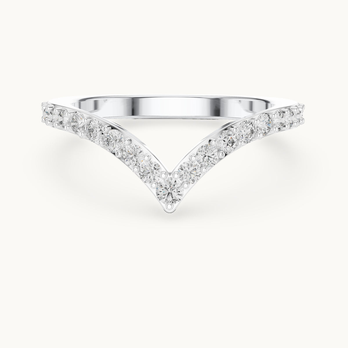 Round cut lab-grown diamond full eternity band, 0.66 CT TW, solid gold, view 6