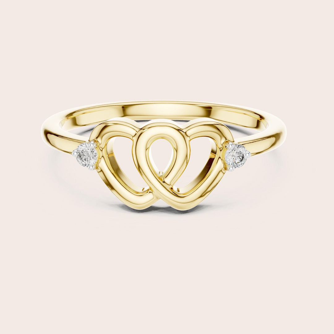 Round Cut Lab Grown Diamond Cluster Ring, 0.05ct Total, Solid Gold