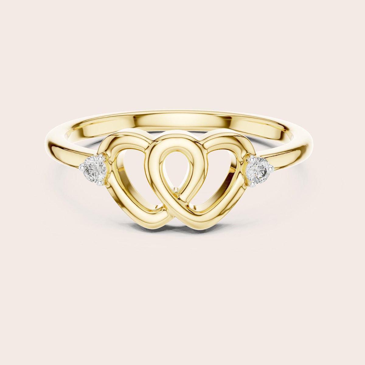 Round Cut Lab Grown Diamond Cluster Ring, 0.05ct Total, Solid Gold