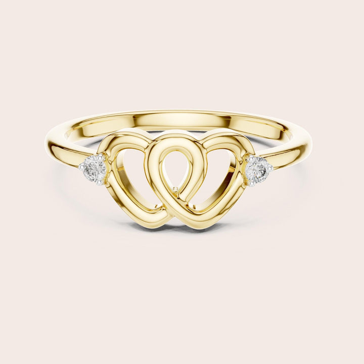 Round Cut Lab Grown Diamond Cluster Ring, 0.05ct Total, Solid Gold