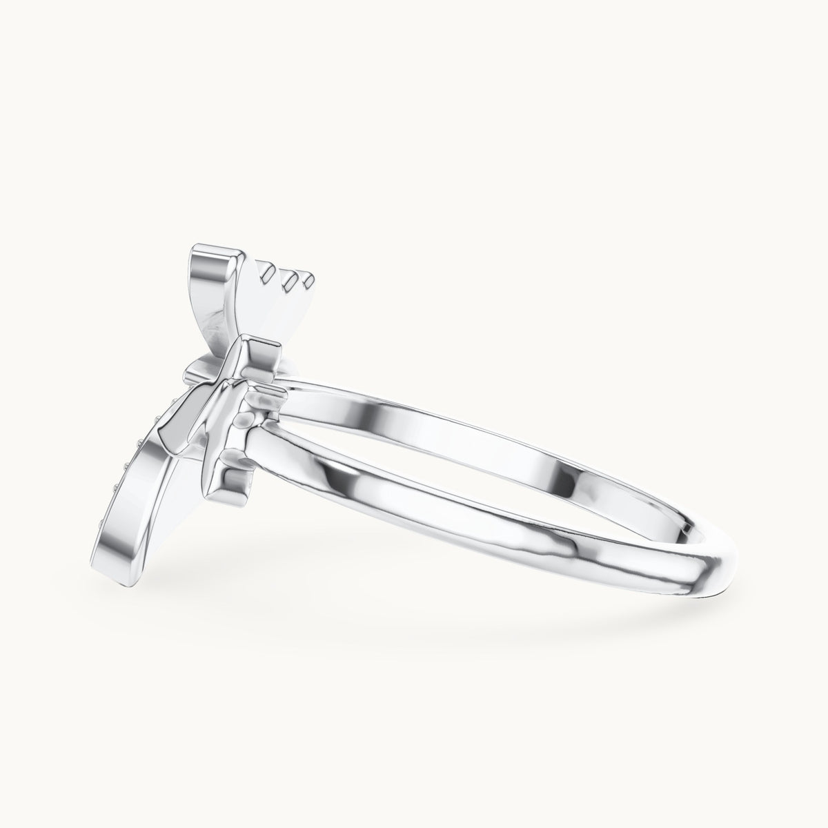 Round Cut Lab Grown Diamond Cluster Ring, 0.22ct Total, Solid Gold