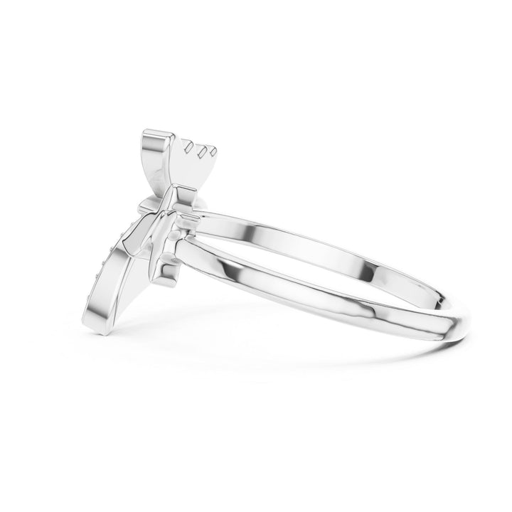 Round Cut Lab Grown Diamond Cluster Ring, 0.22ct Total, Solid Gold