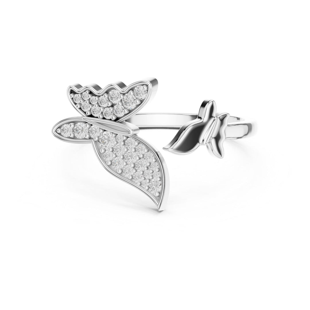 Round Cut Lab Grown Diamond Cluster Ring, 0.22ct Total, Solid Gold