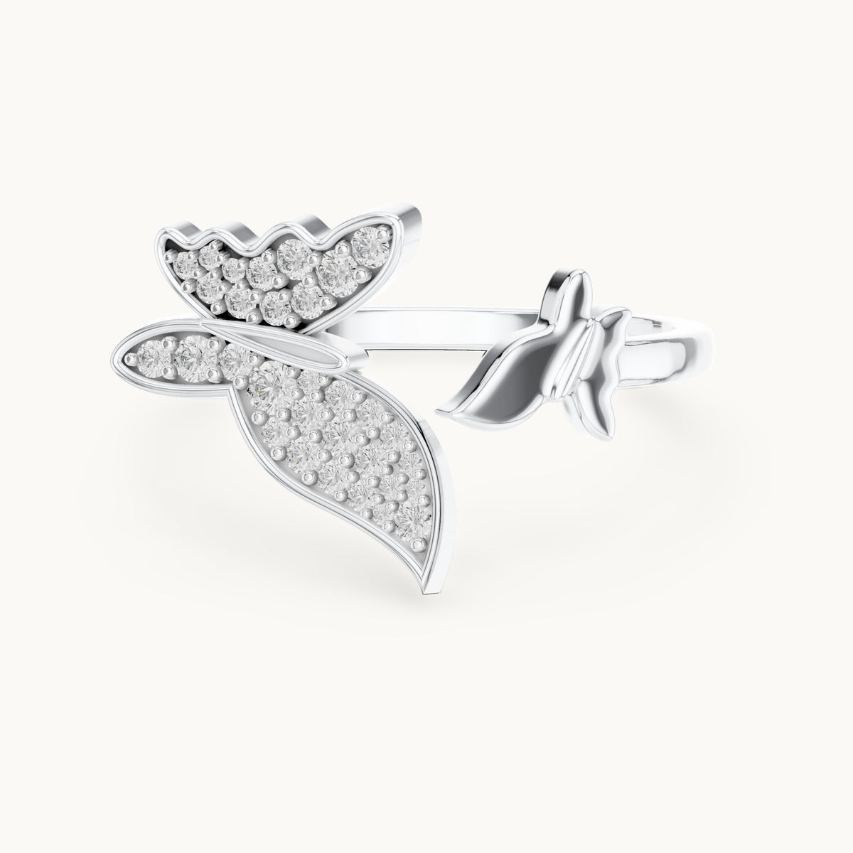 Round Cut Lab Grown Diamond Cluster Ring, 0.22ct Total, Solid Gold