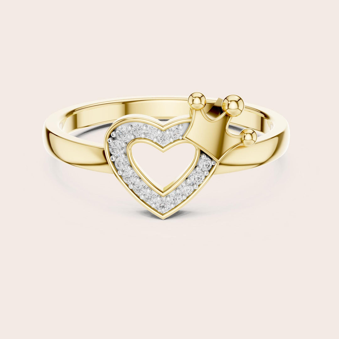 Round Cut Lab Grown Diamond Cluster Ring, 0.08ct Total, Solid Gold