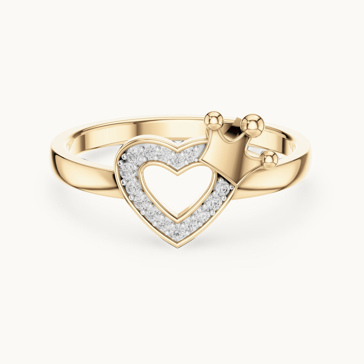 Round Cut Lab Grown Diamond Cluster Ring, 0.08ct Total, Solid Gold