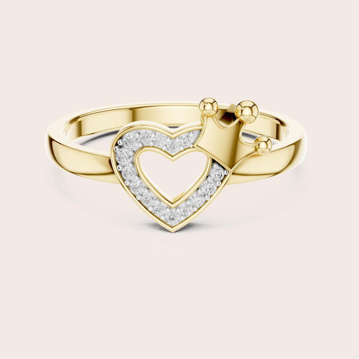 Round Cut Lab Grown Diamond Cluster Ring, 0.08ct Total, Solid Gold
