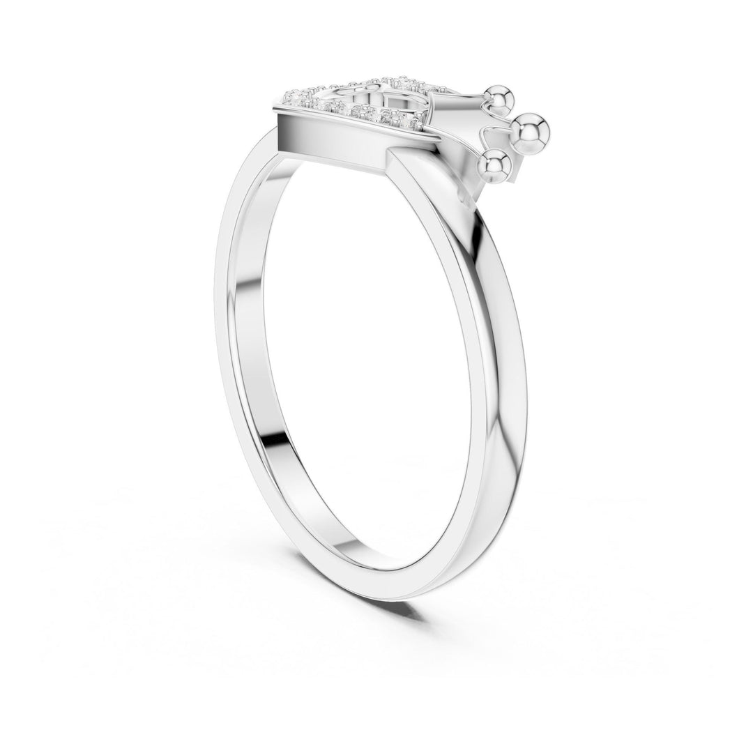 Round Cut Lab Grown Diamond Cluster Ring, 0.08ct Total, Solid Gold