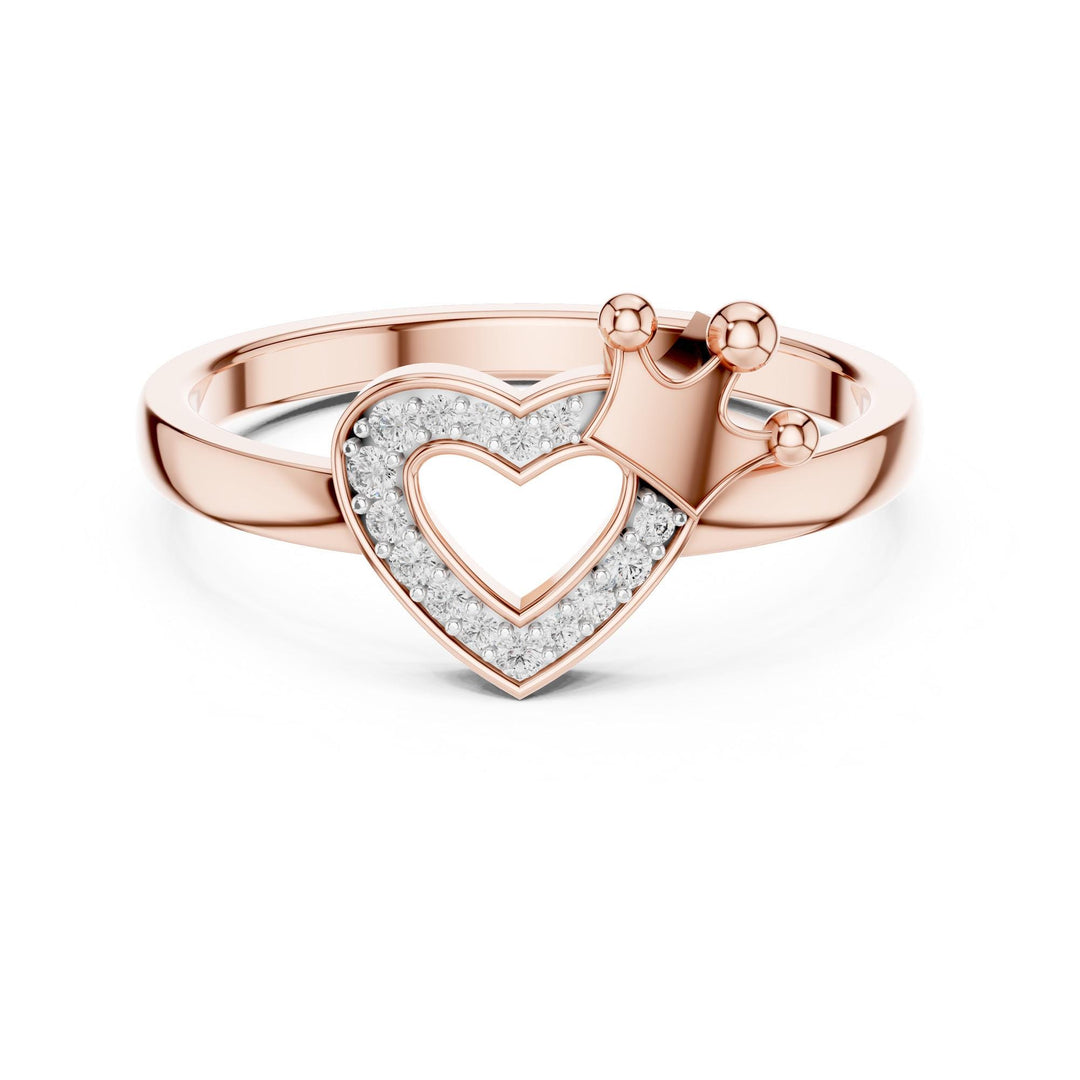 Round Cut Lab Grown Diamond Cluster Ring, 0.08ct Total, Solid Gold