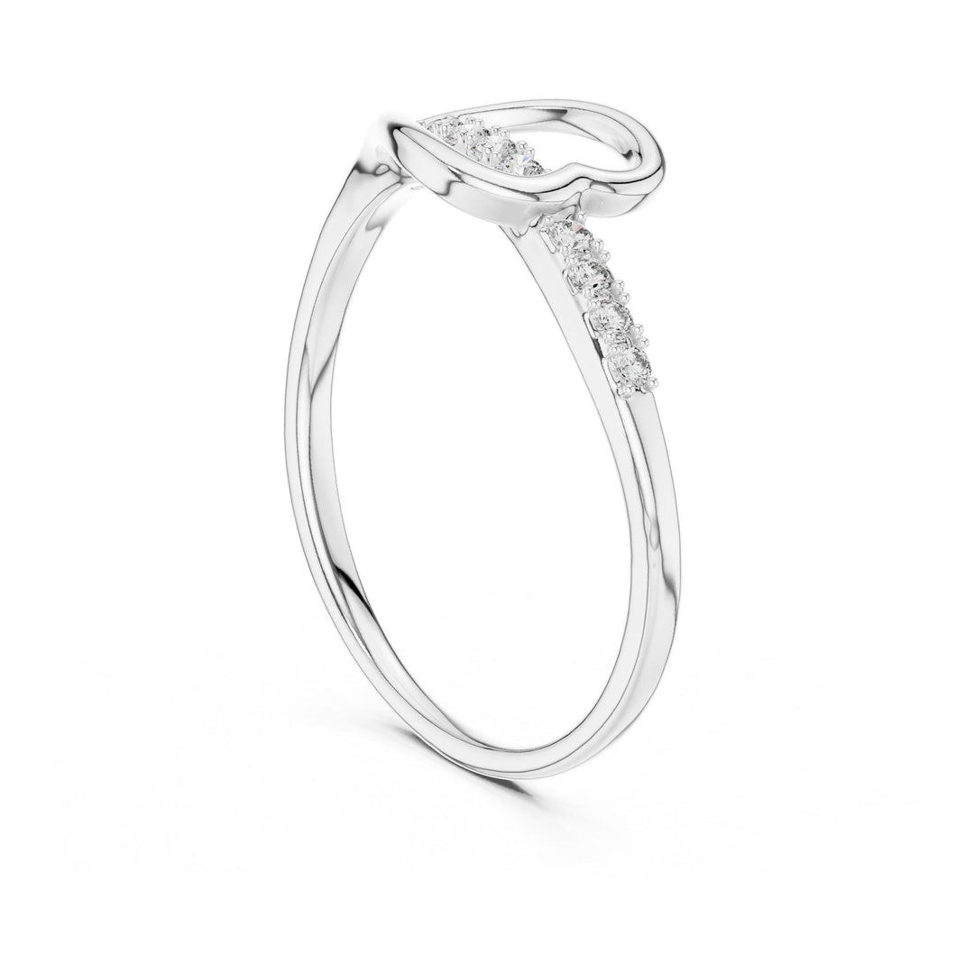 Round Cut Lab Grown Diamond Cluster Ring, 0.08ct Total, Solid Gold