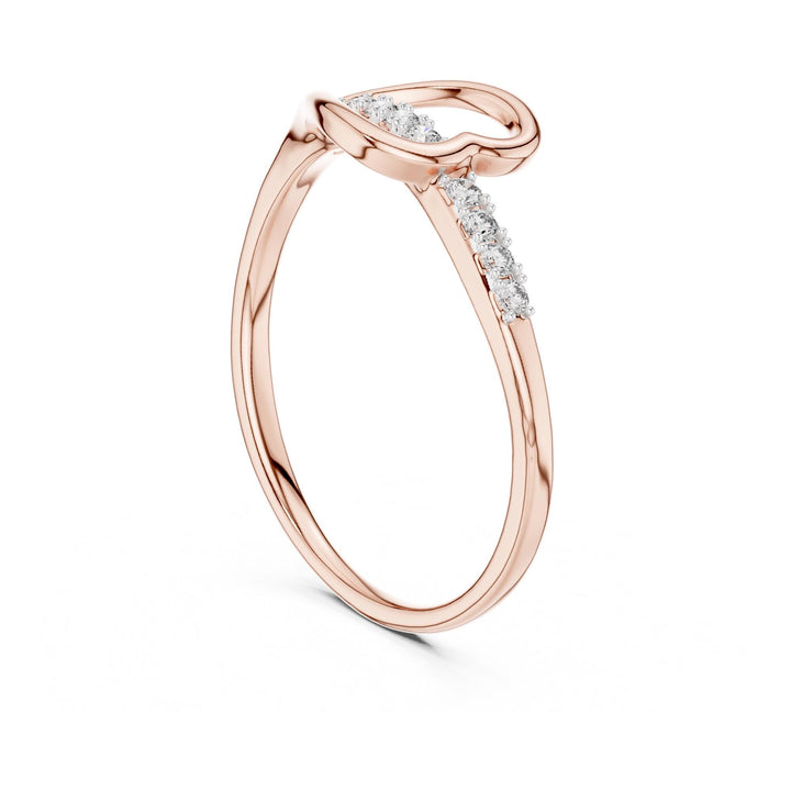 Round Cut Lab Grown Diamond Cluster Ring, 0.08ct Total, Solid Gold