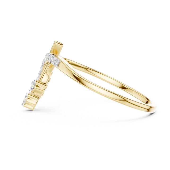 Round Cut Lab Grown Diamond Cluster Ring, 0.13ct Total, Solid Gold