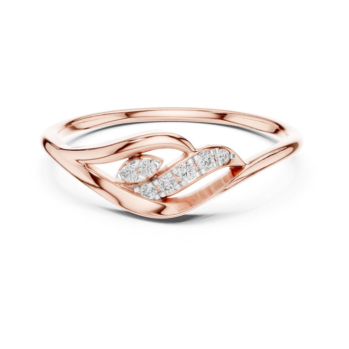 Round Cut Lab Grown Diamond Cluster Ring, 0.07ct Total, Solid Gold