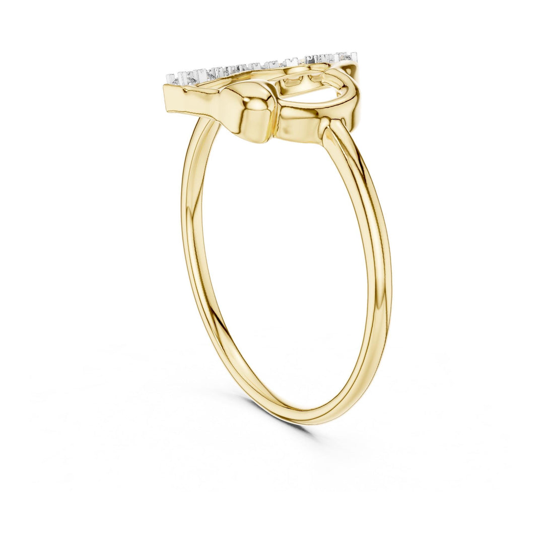Round Cut Lab Grown Diamond Cluster Ring, 0.08ct Total, Solid Gold
