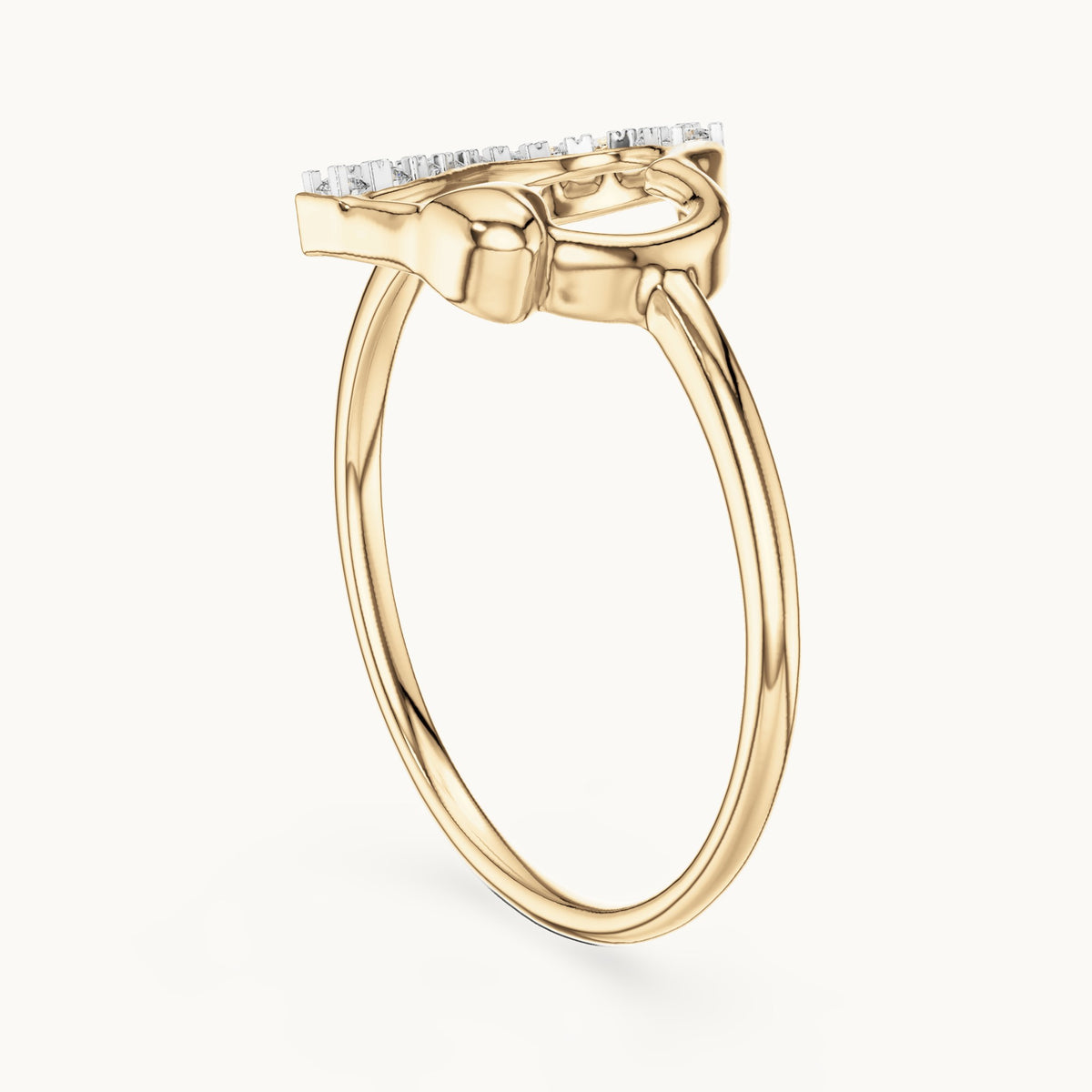 Round Cut Lab Grown Diamond Cluster Ring, 0.08ct Total, Solid Gold
