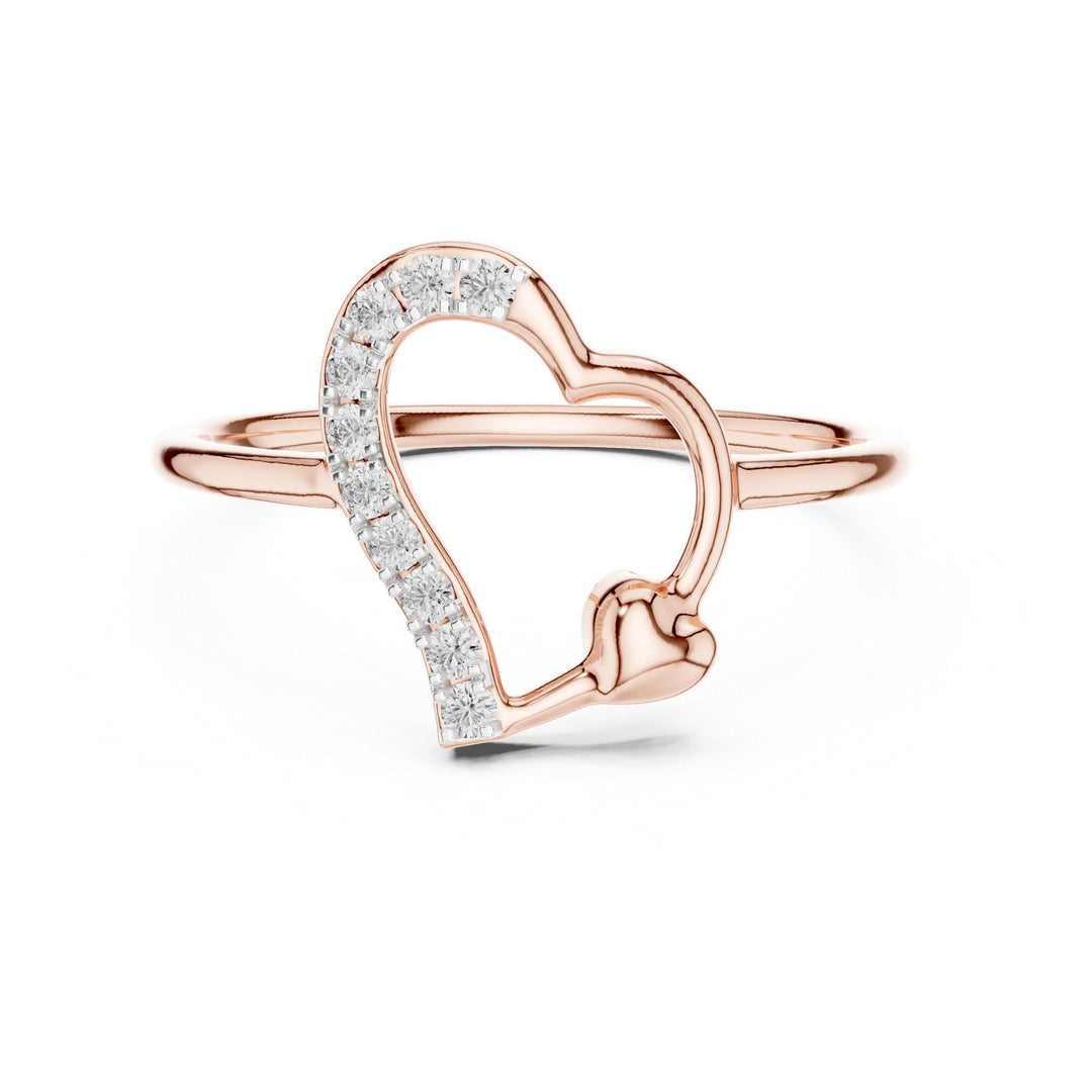 Round Cut Lab Grown Diamond Cluster Ring, 0.08ct Total, Solid Gold