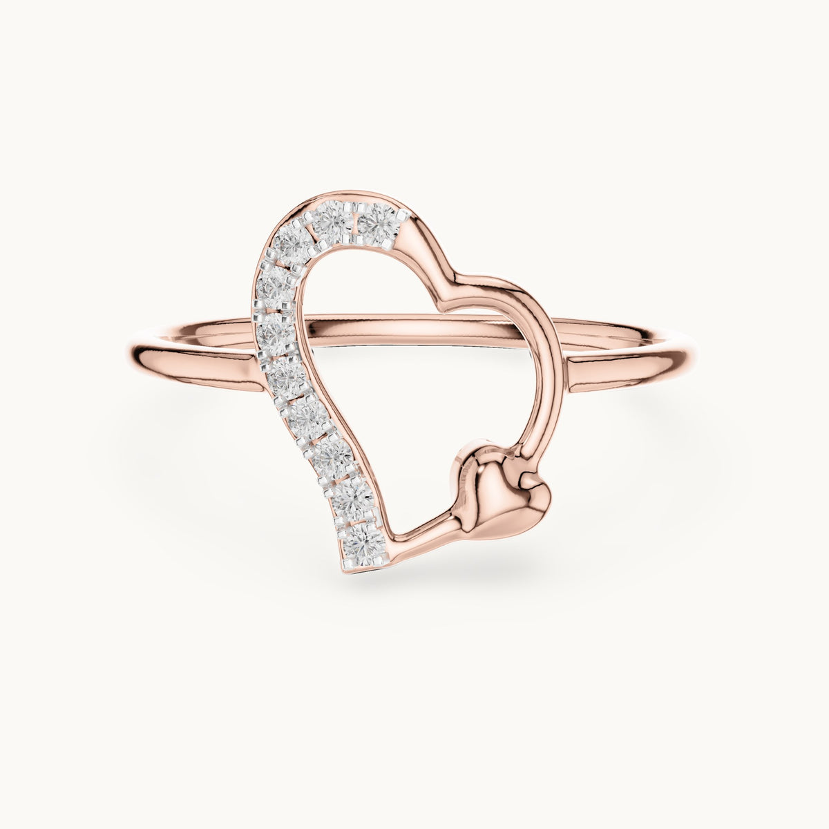 Round Cut Lab Grown Diamond Cluster Ring, 0.08ct Total, Solid Gold