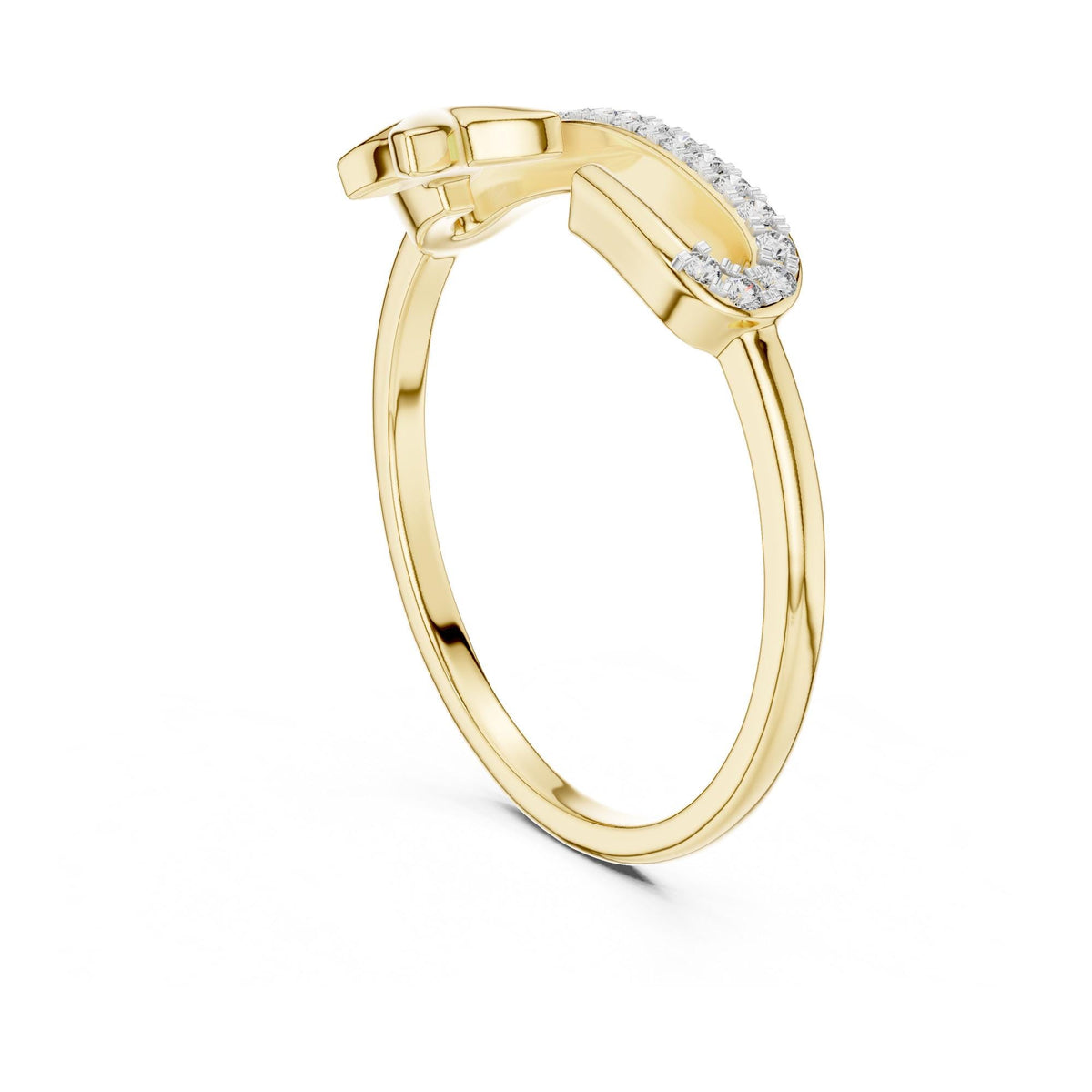 Round Cut Lab Grown Diamond Cluster Ring, 0.10ct Total, Solid Gold