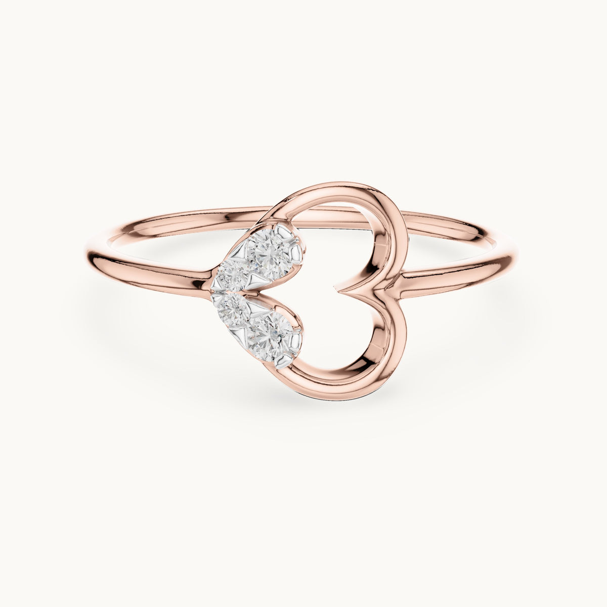 Round Cut Lab Grown Diamond Cluster Ring, 0.10ct Total, Solid Gold