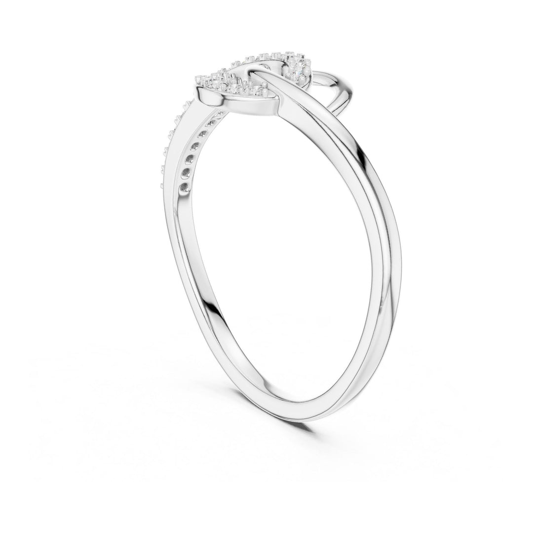 Round Cut Lab Grown Diamond Cluster Ring, 0.12ct Total, Solid Gold